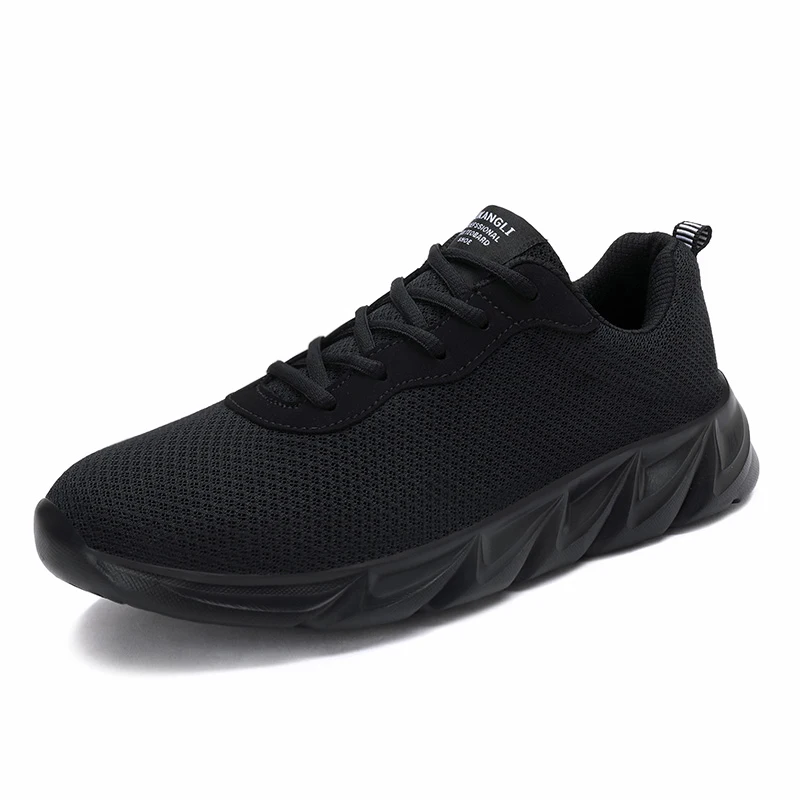 

Light Casual Men's Running Shoes 42 Breathable Mesh Lace-up Men Sport Shoes 41 Outdoor Jogging Non Slip Shoes Men Sneakers Black