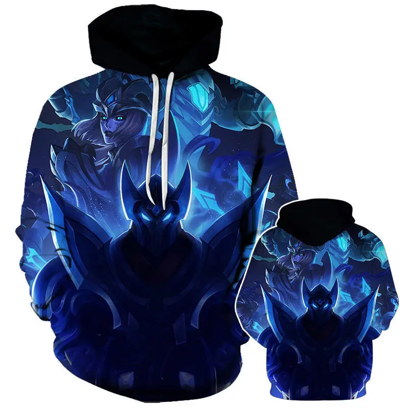 

Свитшот с 3D принтом «Лига Легенд» для киберспорта, уличная мода, Мужская детская толстовка, весна и осень