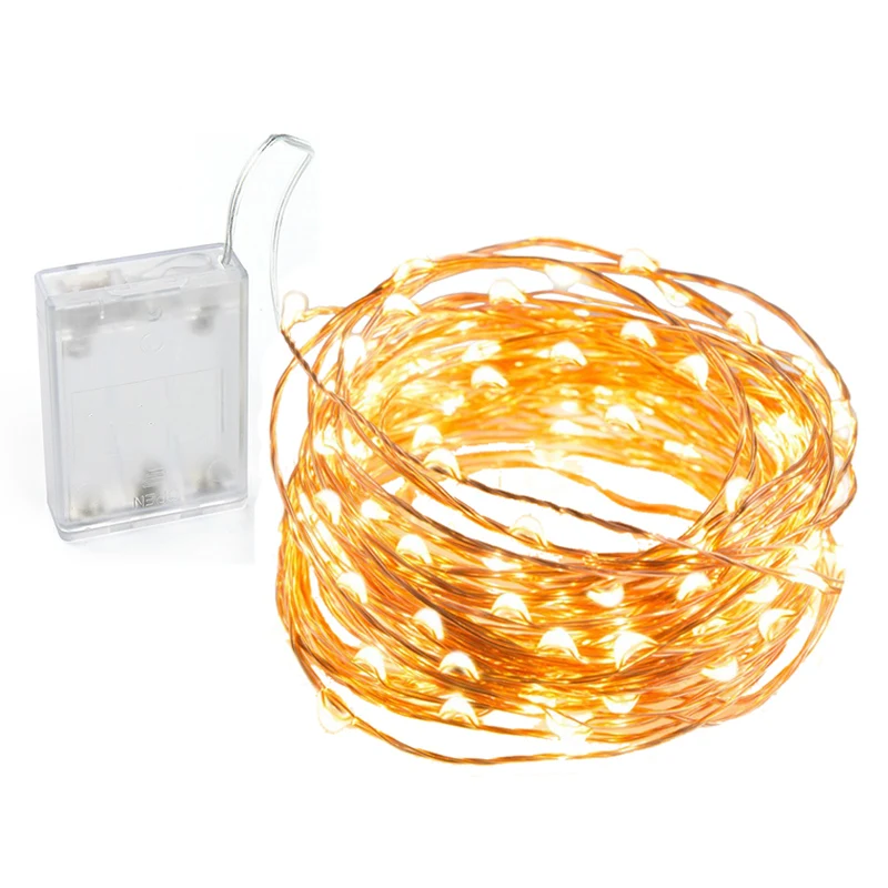 Светодиодная гирлянда из медной/серебряной проволоки 2/3/5/10 м|Светодиодная лента|