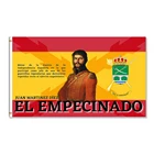 Флаг Испании испанской империи с крестом бордового цвета EL EMPECINADO 3x5 футов 100D полиэстер 90x150 см