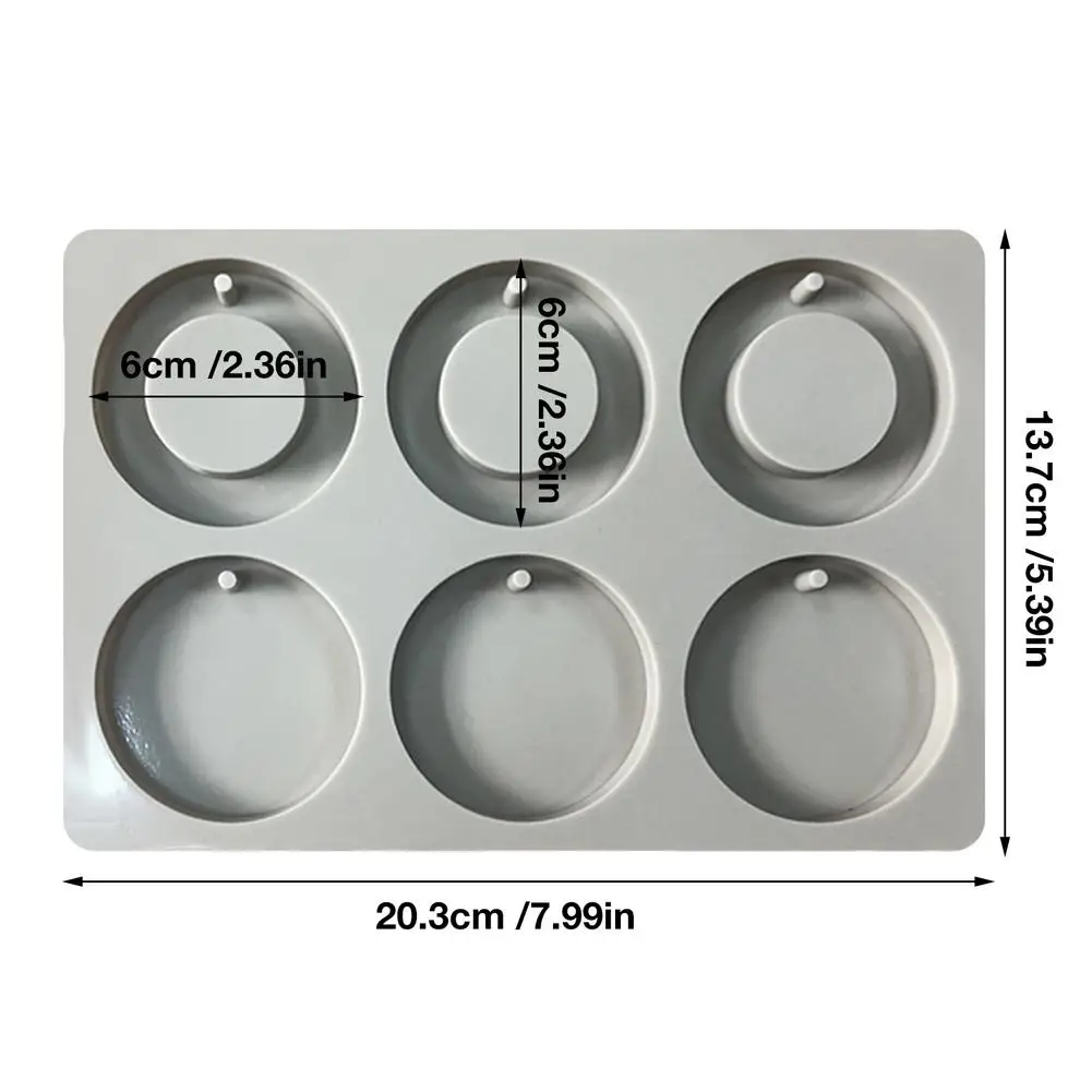 

DIY Silicone Mold Clay Aromatherapy Tablets Molds Hanging Ornaments Wax Molds Flower Soap Mold Craft Accessories Soap Mold