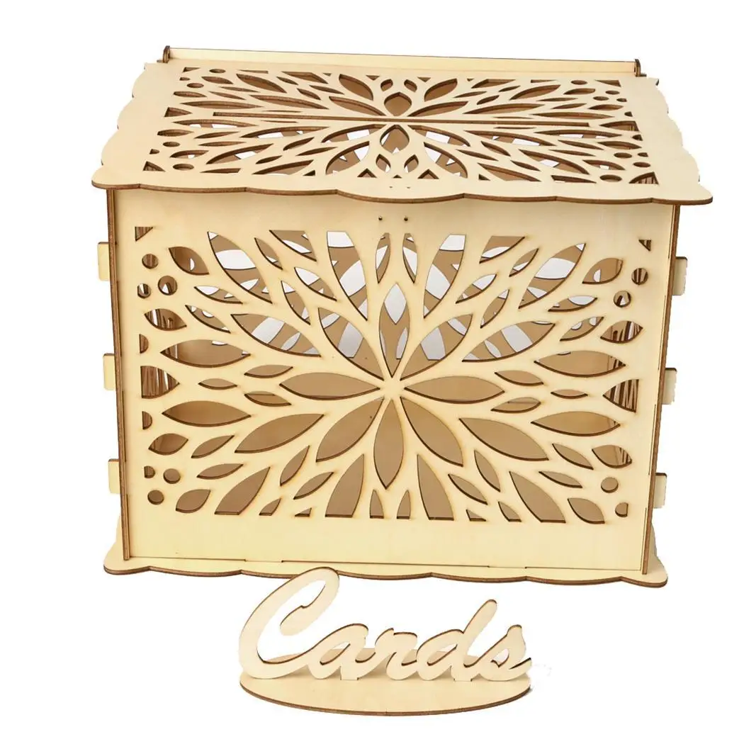 Рождественская Подарочная коробка большой конверт в деревенском стиле с замком