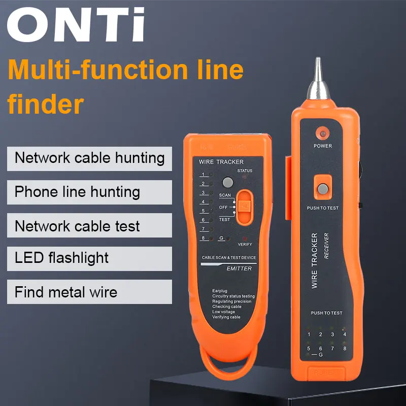 ONTi RJ11 RJ45 Cat5 Cat6 телефонный провод трекер Тонер трассировщик Ethernet LAN Сетевой кабель