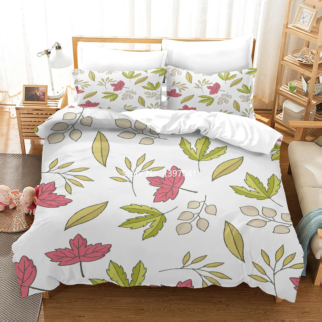 

Simple and Fresh Style Suitable for Girls and Boys Bedding Set 2-3 Quilt Covers Pillowcases Single Double King Queen Full Size