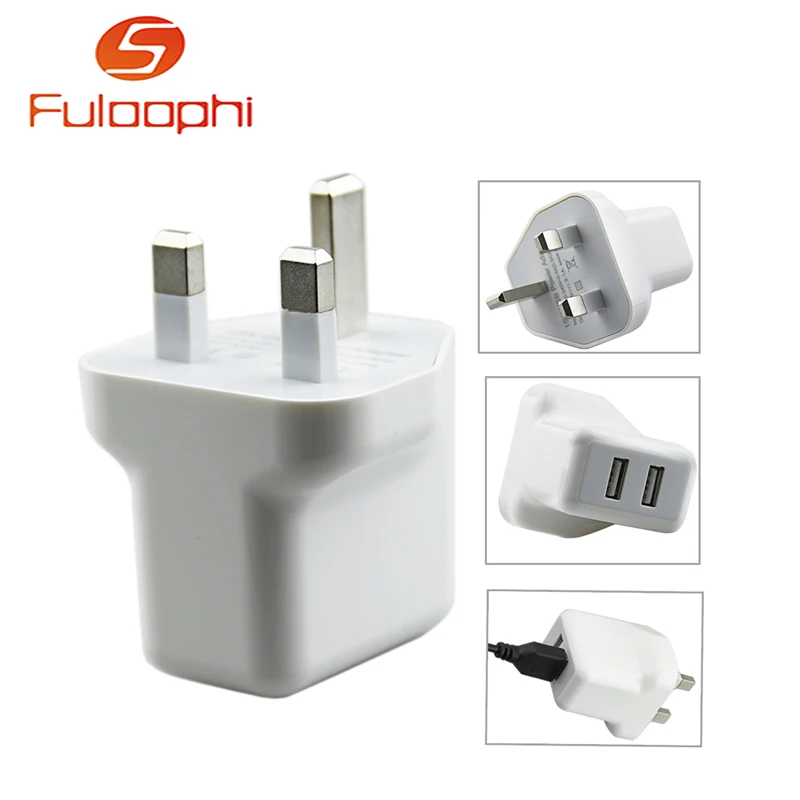 Для путешествий дома настенный двойной USB 2 порта UK Plug AC зарядное устройство