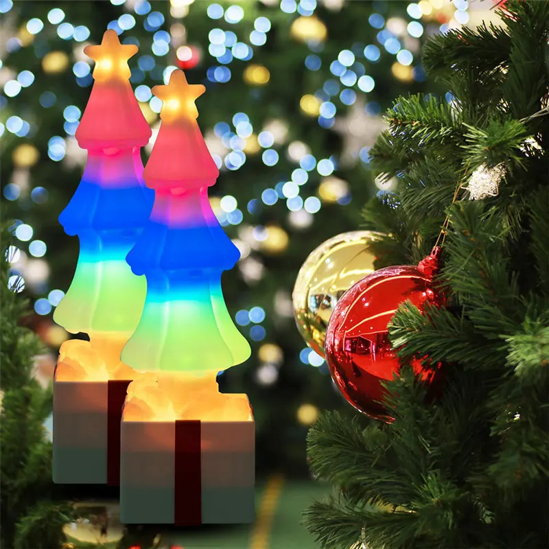 

5V освещение Рождественская елка освещение USB детская Лампа Рождественская настольная лампа Рождественские украшения подарки + батарея