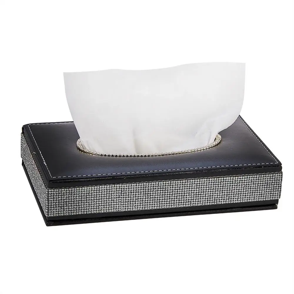 

Полиуретановые автомобильные коробки для салфеток со стразами