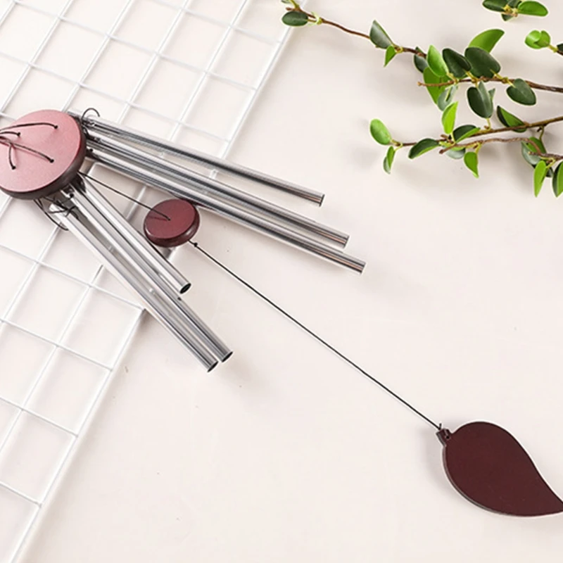 Кулон в форме листа сосны металлический Алюминий трубы ветер орнамент