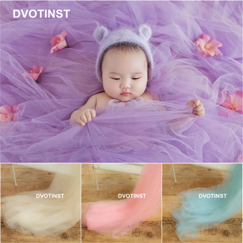 Dvotinst Baby Photography Props Blingbling Mesh Bakcground Blanket Backdrop Fotografia Accessories Studio Shooting Photo Props