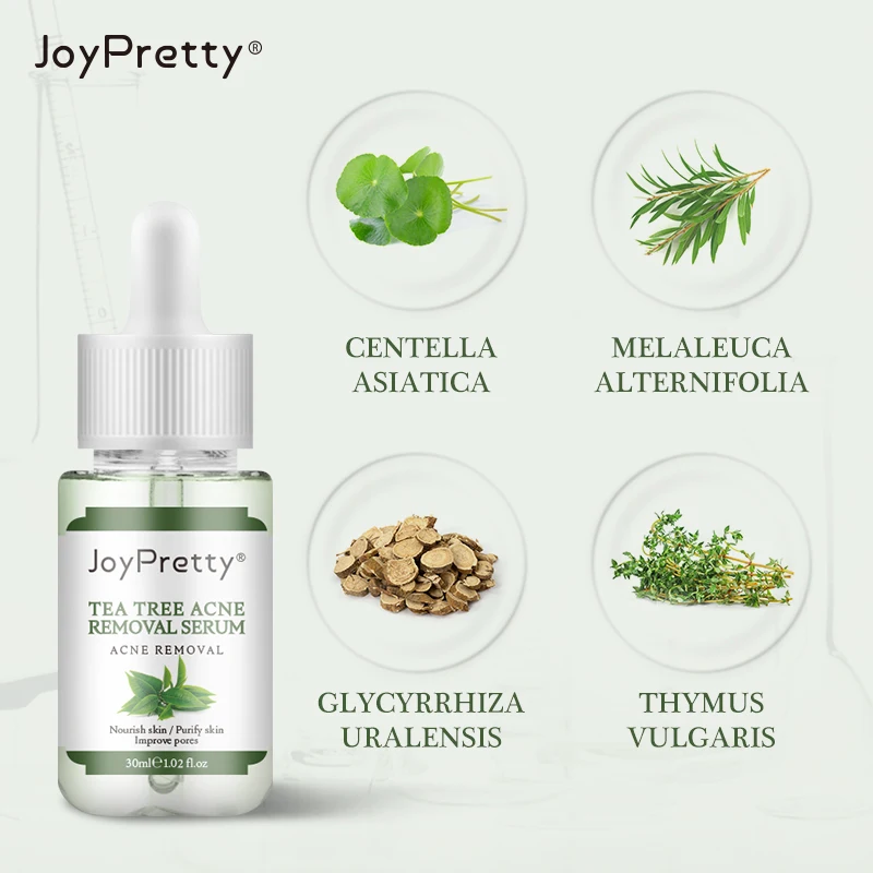Joypretty масло чайного дерева сыворотка для лица с гиалуроновой кислотой брикет