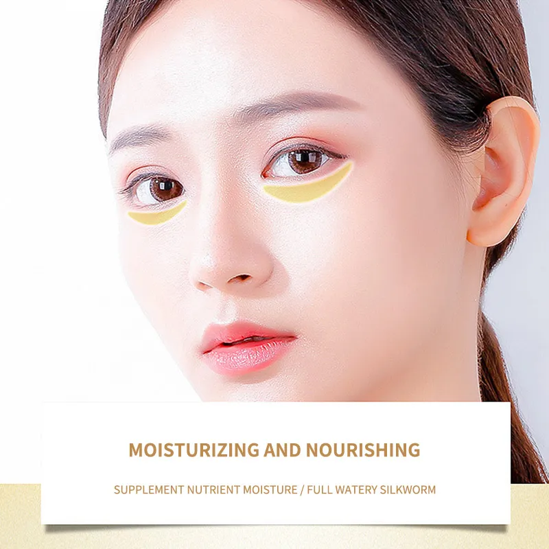 Новая золотая кристальная маска для глаз с птичьим гнездом Подтягивающая кожу