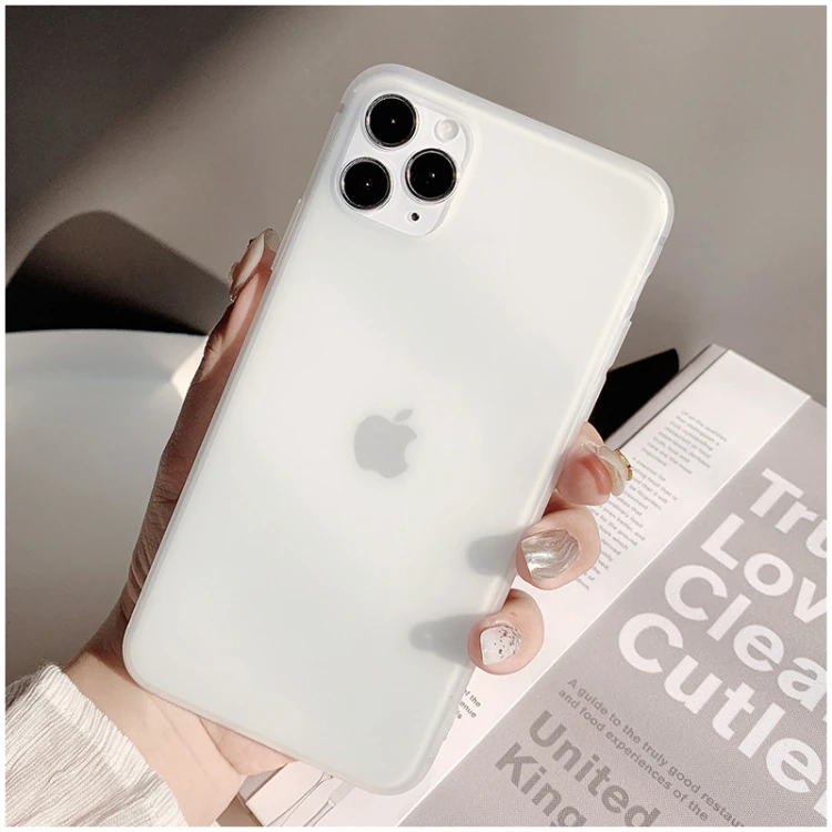 Черный прозрачный белый матовый чехол для телефона iphone 12 11 Pro XS Max XR X 8 7 6S 6 Plus SE 2020