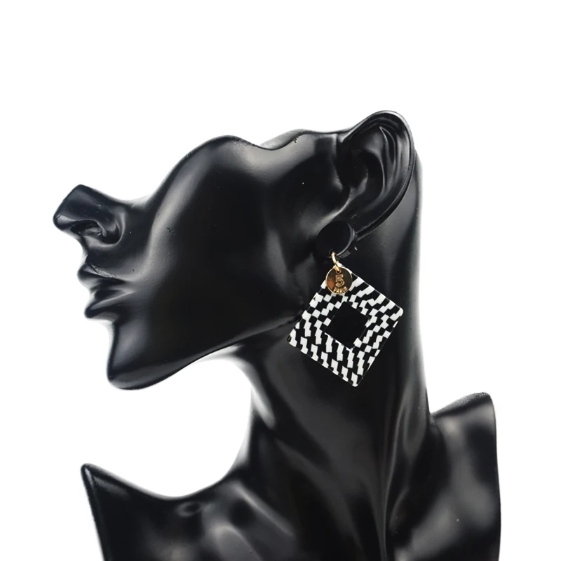 Женские акриловые серьги M & G из прозрачной смолы массивные Висячие Ювелирные