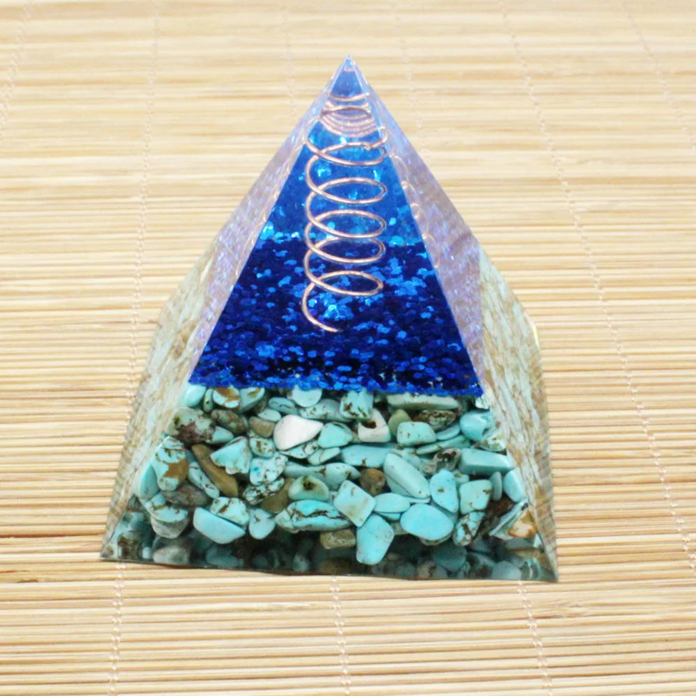 

Orgone Energy Pyramid Ornaments Luck Boost Decorations Crystal Ornaments Yoga Tarot Academic Love Wishing Device Lucky Ornaments