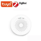 Датчик утечки горючего газа Tuya ZigBee, сигнализация для дома, работает с приложением Tuya Smart Life