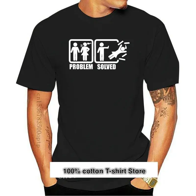 

Camiseta con resolución de problemas para hombre y mujer, camisa de broma para novia, novedad