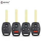 Пульт дистанционного управления для автомобиля KEYYOU, 2334 кнопки, оболочка ключа для Honda Civic Accord Fit CRV Pilot cy Jazz HRV 2001 2002 2003, чехол на брелок