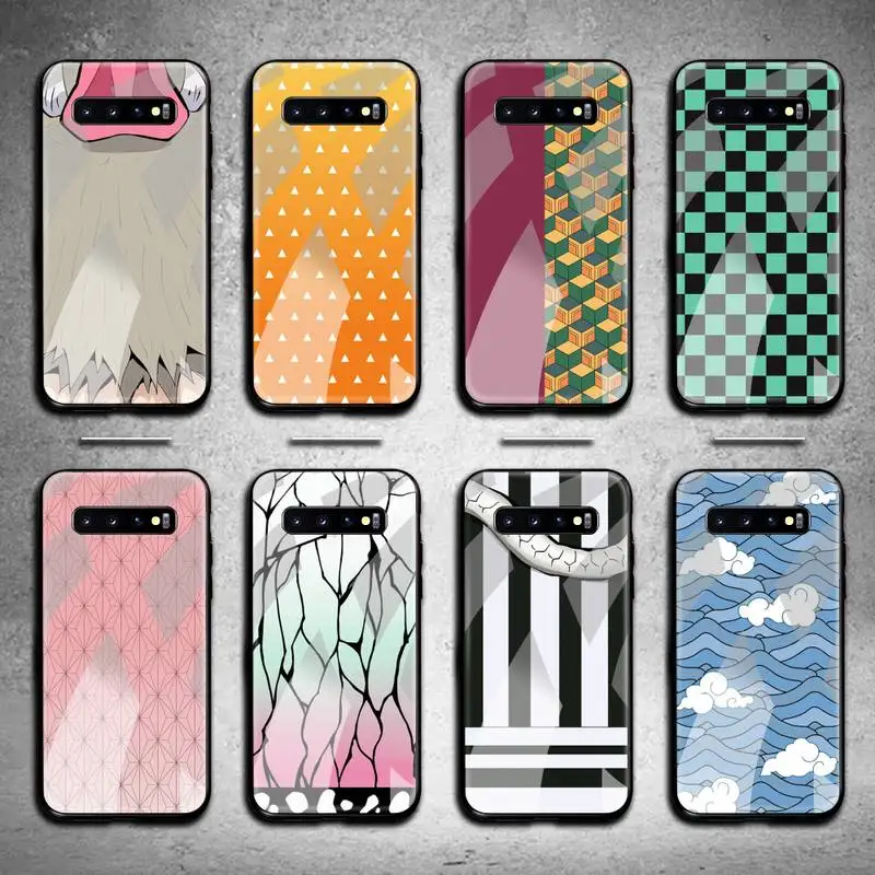 

Demon Slayer Haori Phone Case Tempered Glass For Samsung S20 Plus S7 S8 S9 S10 Note 8 9 10 Plus