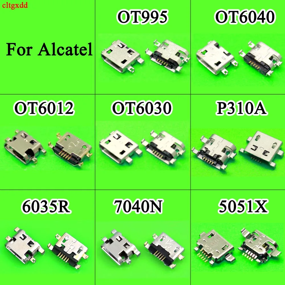 

10X для Alcatel OT 6012 995 6040 OT OT6012 D X Ot4033 7040n One Touch Idol Mini Зарядка Micro USB порт разъем