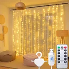 Гирлянда-занавес, 2021 м, рождественские украшения, 2022