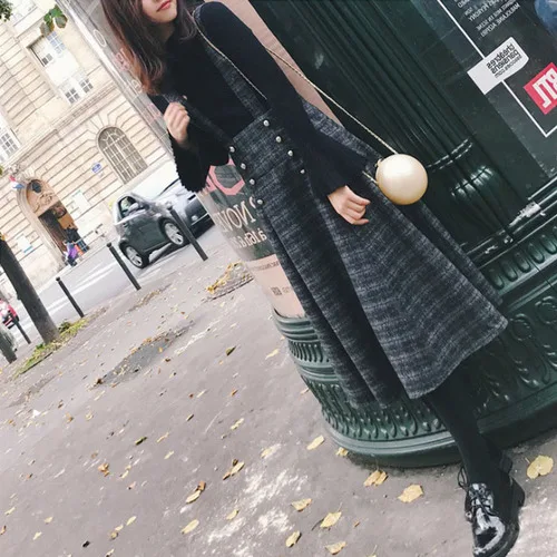 Осенне зимний вязаный свитер комплект из двух предметов Топ с длинным рукавом и