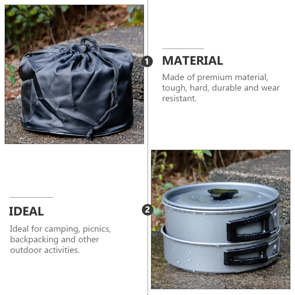 

1 Set Outdoor Camping Cookware Portable Tableware Hiking Cooking Utensils