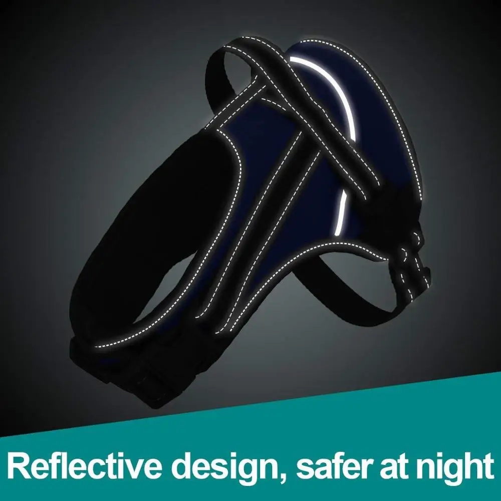 Прочная Светоотражающая повязка для собак регулируемая больших походная