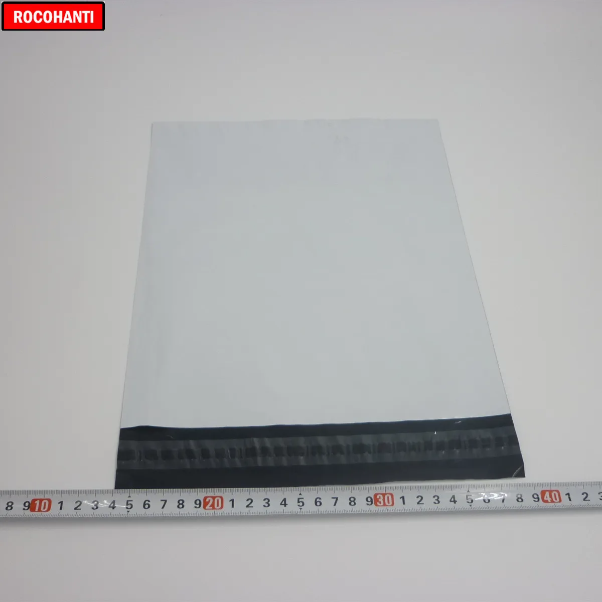ROCOHANTI 100x белые полиэтиленовые пакеты для доставки с логотипом на заказ