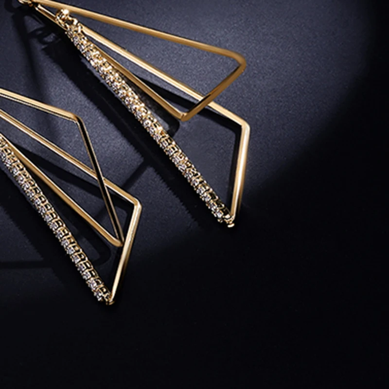 

2020New 60Pcs RhinestonesTriangle button for DIY eariing or necklace Pendant and Hair accessories ER15-FY10