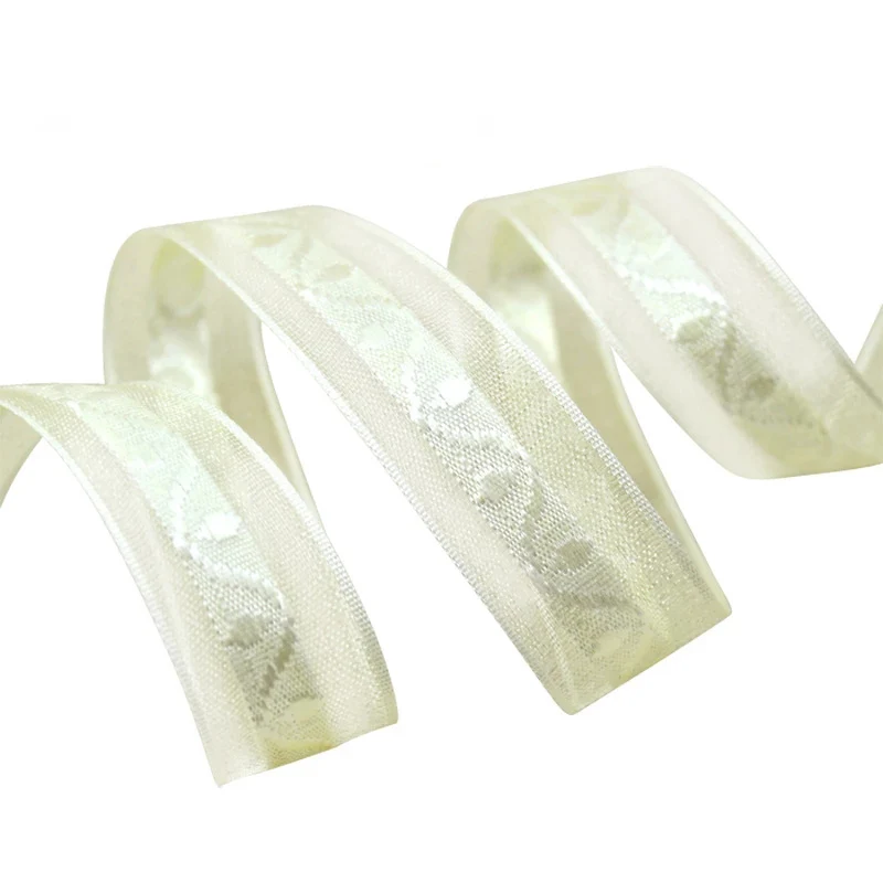 20 мм красивая жаккардовая лента из органзы цветная подарочная 50 ярдов | Дом и сад