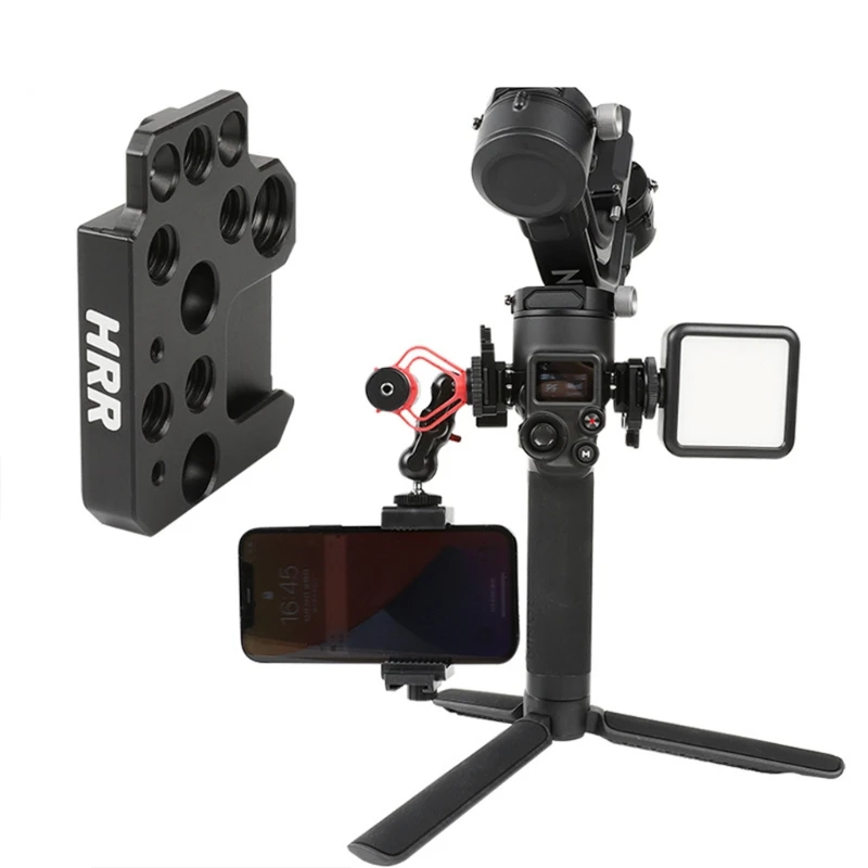 

Monitor Mount Holder with Cold Shoe Interface, Gimbal Accessories Mounting Plate Compatible with Ronin S/SC/RS2/RSC2