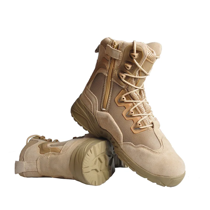 Outdoor Autumn Winter Men Warm Hiking Boots Tactical Mountaineering Walking Sneakers New Warm Non-Slip High-Top Waterproof Shoes