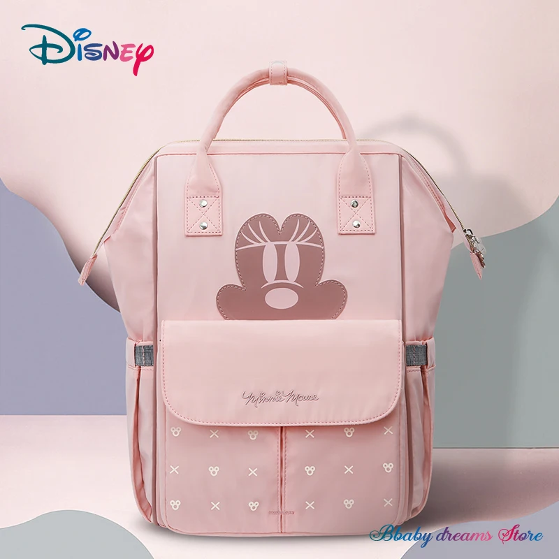 Disney Cartoons USB Diaper Bag USB Heating waterproof Maternity Nappy Diaper Stroller Bag Insulation Large Capacity Backpack