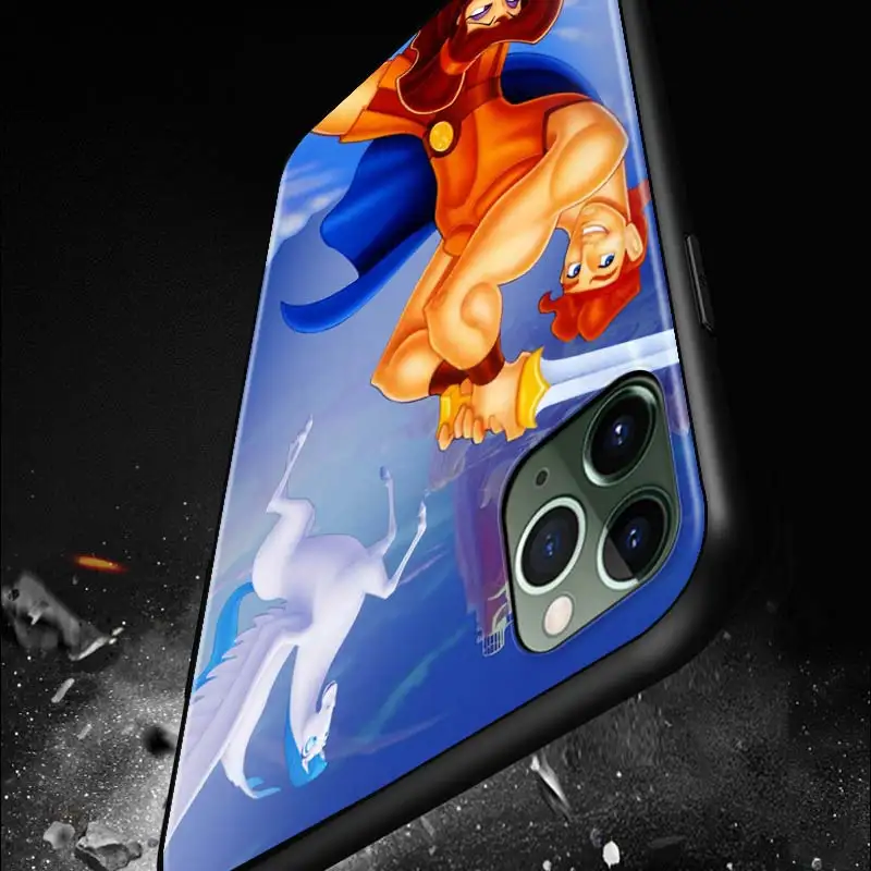 

Disney Hercules for Apple iPhone 12 11 Mini XS XR X Pro MAX SE 2020 8 7 6 5 5S Plus Black Phone Case Cover