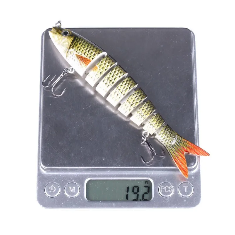 

13.6CM-19g Multi-section Fish Lure Hook Fake Lure Hard Casting Jigging Lead Fish Sea Bass Fishing Lure Artificial Baits New