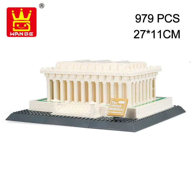 

4216 блоков, мировая архитектура, мемориальная модель линкольнса, конструктор для детей, креативные игрушки, подарок на день рождения