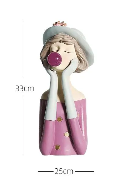 

Nordic Decoration Home Human Sculpture Statue Living Room Decoration Resin Girl Satatues Home Decor Accessories Modern Gifts