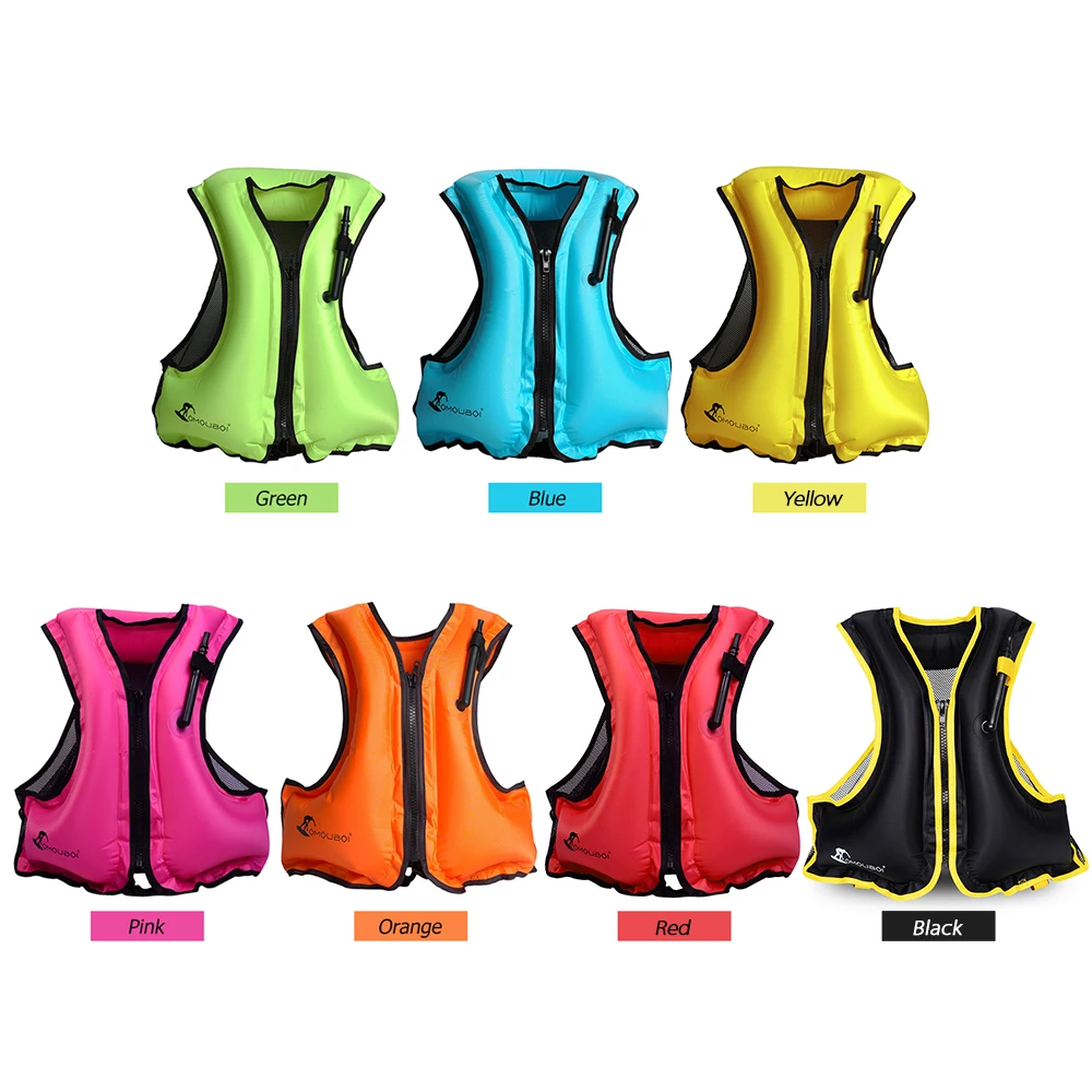 

Adult Inflatable Swim Life Vest Jacket Snorkeling Floating Device Swimming Drifting Surfing Survival Water Sports Life Saving