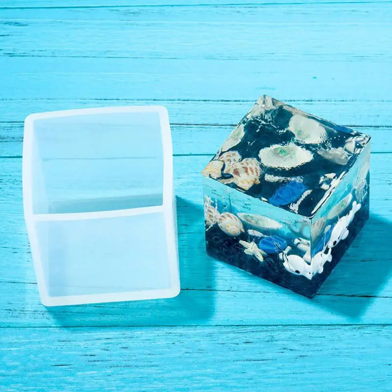 

10cm/4" Super Large Cube Square Silicone Mold Resin Casting Jewelry Making Tools