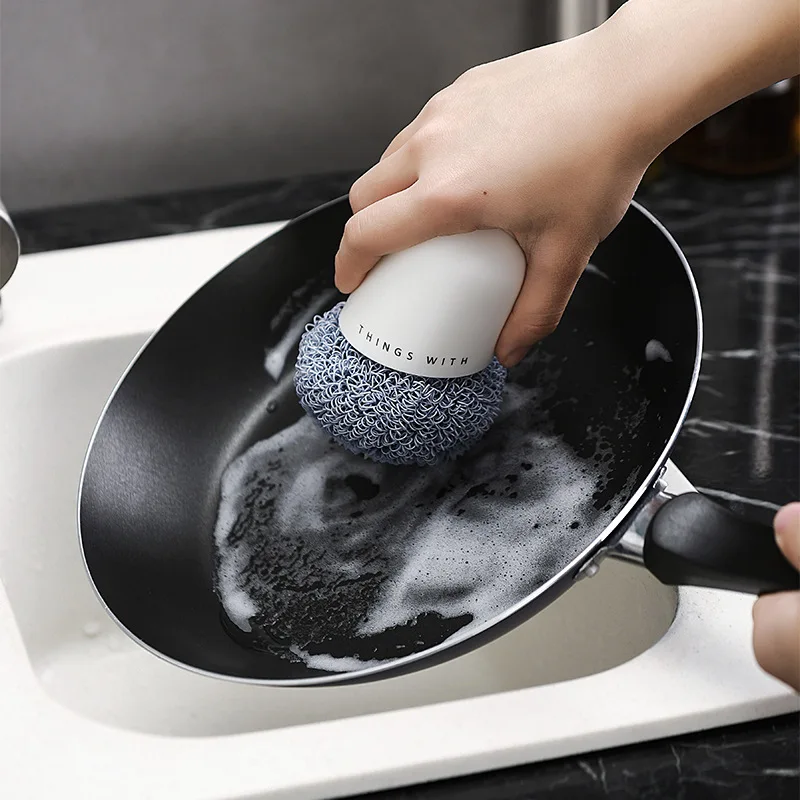 

Портативный кухонный инструмент для мытья посуды, щетка, простой в использовании скребок для мытья посуды, инструмент для чистки, кухонный бытовой инструмент с короткой ручкой