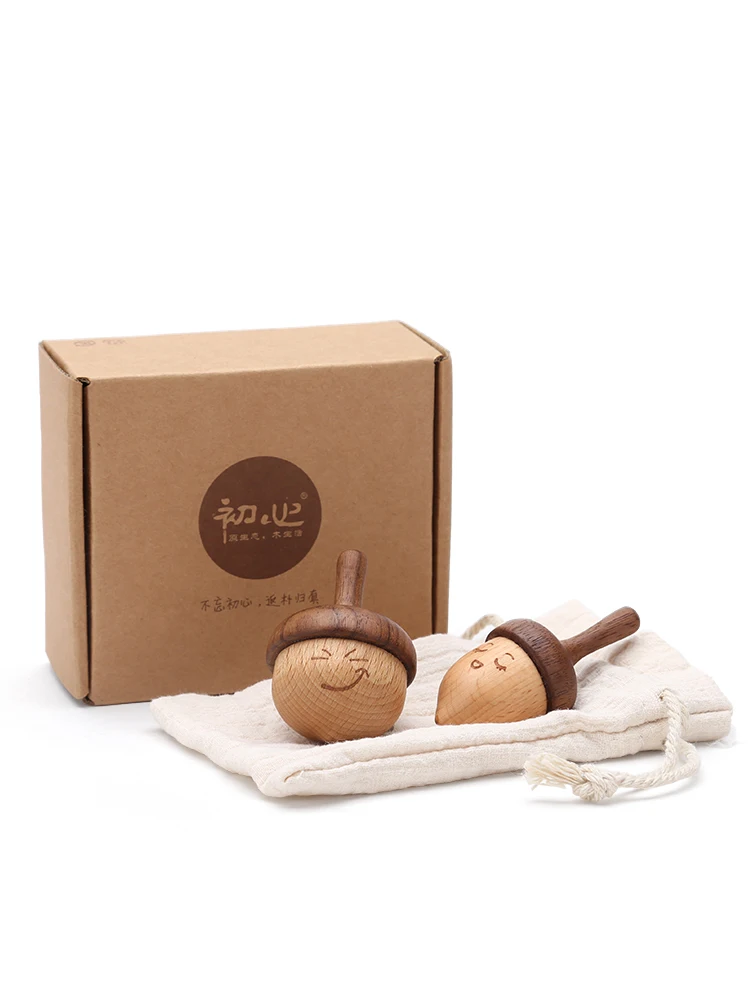 

Wooden Manual Rotating Gyro Children Kindergarten Boys and Girls Wooden Camel Screw Small Ornaments