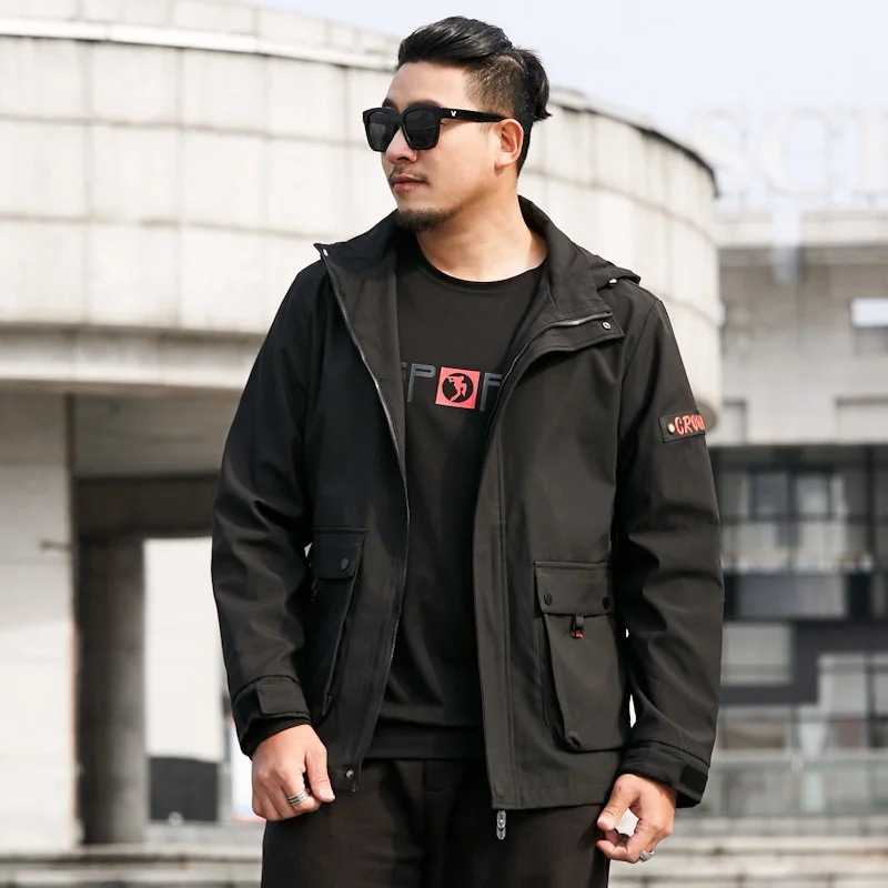 Новый большой размер 8xl 7xl 6xl 5xl размера плюс мужские весенние и осенние куртки