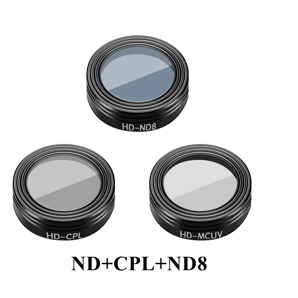 UV CPL ND8 Mavic воздушный фильтр нити UV/ND4/ND8/ND16/ND32/CPL объектив Фильтры Комплект для DJI Mavic камера воздушного дрона Сверхлегкий объектив Комплект аксессуаров - Цвет: UV CPL ND8