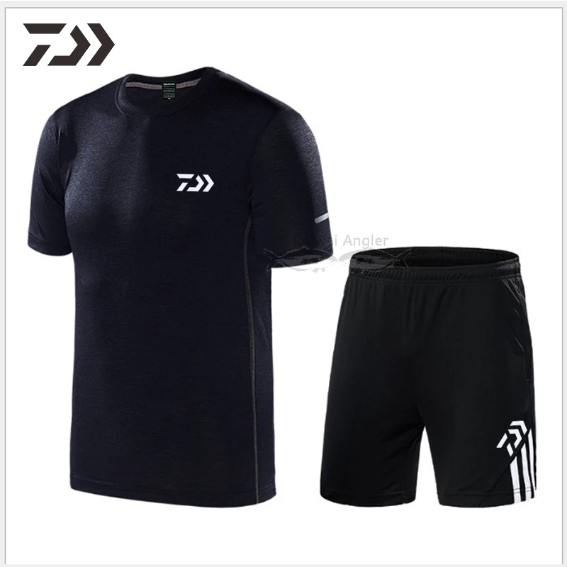 

Daiwa Clothing Fishing Suit Men Summer Thin Quick Dry Breathable Fishing Shitr Short Sleeve Sportswear Run Jogging Sport Suit