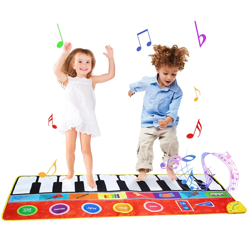 148x60 см Большой размер музыкальные коврики пианино и 8 инструментов гитара