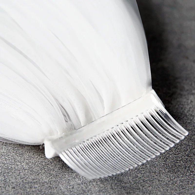 

3M*3M Cheap Wedding Veil One Layer Soft Tulle Wedding Accessories with Comb