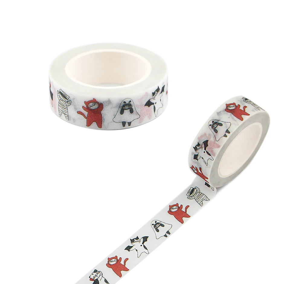 

ER1430 1pcs Dancing Cat Cartoon Creative Matte Surface Tape Paper Stickers Student Supply Stationery Notebook Decoration Gifts