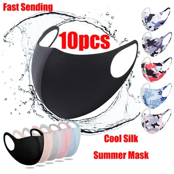

10pcs Face Mask Wind protection Mask Black Mouth Masks Reusable Mask Washable Mascarillas Face Shield Masque Facial Masks Party