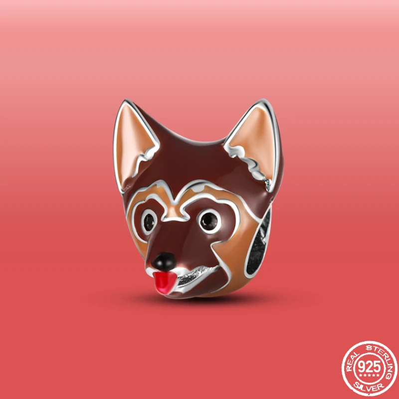 

925 Sterling Silver Animals Charms Puppy Dog Charms Bead For Pandora Original Bracelet Diy Jewelry Making KJC166