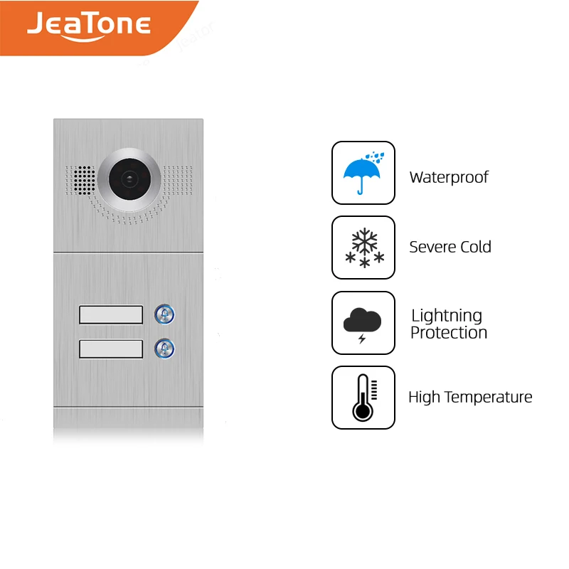 JeaTone 7 дюймовый Wi Fi IP видеодомофон система внутренней связи для 2 х этажных